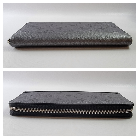 LOUIS VUITTON Monogram Silver Taigarama Vertical Zippy Long Wallet - Picture 12 of 14